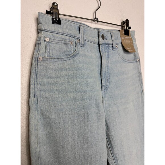 Madewell Womens Sz 25 90s Straight Jeans Ward Wash Comfort Stretch High Rise NWT - Picture 6 of 16